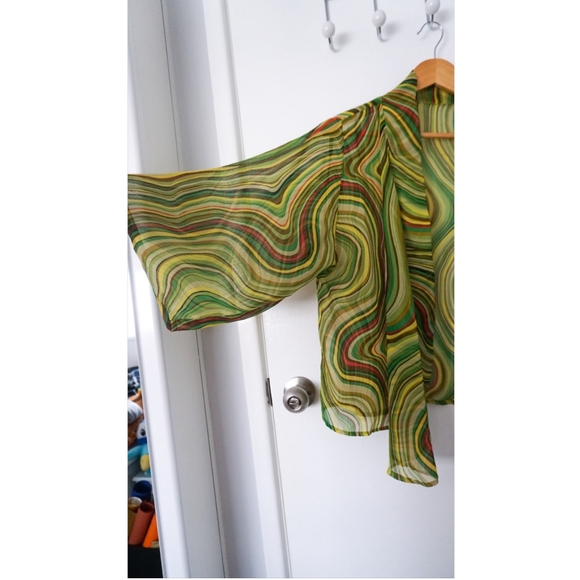 Green Retro Kimono - Picture 4 of 5